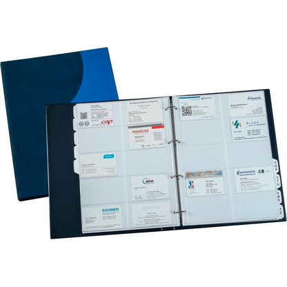 Artikelbild für EICHNER Visitenkartenmappe DIN A4 blau, 1 St., Artikelnummer 701381