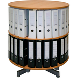 Artikelbild 1 für reef Ordnerdrehsäule buche bis zu 48 Ordner, Komplett drehbar, H: 88,0 cm, Artikelnummer 491668