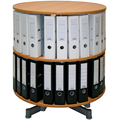 Artikelbild für reef Ordnerdrehsäule buche bis zu 48 Ordner, Komplett drehbar, H: 88,0 cm, Artikelnummer 491668