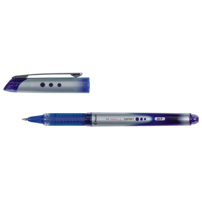 Artikelbild für PILOT V-BALL GRIP 07 Tintenroller blau/silber 0,4 mm, Schreibfarbe: blau, 1 St., Artikelnummer 651489