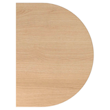 Artikelbild 1 für HAMMERBACHER Anbautisch höhenverstellbar LA 60 eiche, silber halbrund 60,0 x 80,0 x 65,5 - 82,5 cm, Artikelnummer 658157