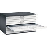 Artikelbild 1 für CP 7200 Planschrank schwarzgrau, lichtgrau 10 Schubladen 135,0 x 96,0 x 76,0 cm, 1 St., Artikelnummer 682601