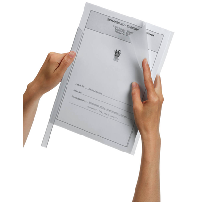 Artikelbild 4 für DURABLE Klemmschienenhüllen DIN A4 transparent genarbt 0,22 mm, 50 St., Artikelnummer 197442