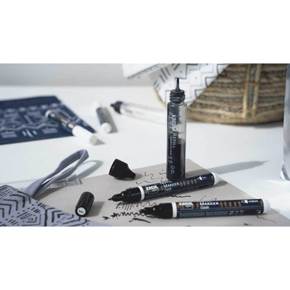 Artikelbild 5 für KREUL Black & White Stoffmalfarbe farbsortiert, 4 St., Artikelnummer 115299