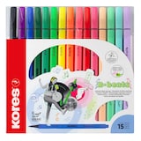 Artikelbild 1 für Kores® K Beats Filzstifte farbsortiert, 15 St., Artikelnummer 766594