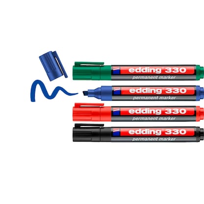 Artikelbild für edding 330 Permanentmarker farbsortiert 1,0 - 5,0 mm, 4 St., Artikelnummer 338835