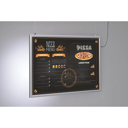 Artikelbild für update displays LED-Leuchtrahmen Economy silber DIN A1 62,4 x 3,0 x 87,1 cm, 1 St., Artikelnummer 480405