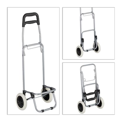 Artikelbild 4 für relaxdays Einkaufstrolley Aluminium blau 30,0 x 40,0 x 91,0 cm, Artikelnummer 361834