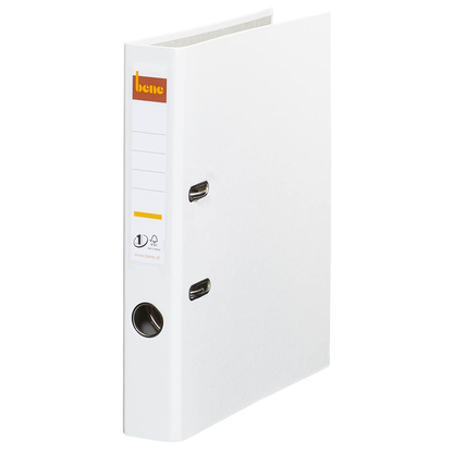 Artikelbild für bene No.1 Power Ordner weiß Kunststoff 5,2 cm DIN A4, 1 St., Artikelnummer 426338