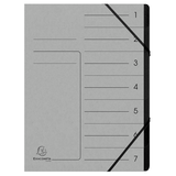 Artikelbild 1 für Exacompta Ordnungsmappen 7 Fächer grau, 1 St., Artikelnummer 286887