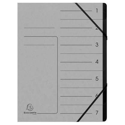 Artikelbild für Exacompta Ordnungsmappen 7 Fächer grau, 1 St., Artikelnummer 286887