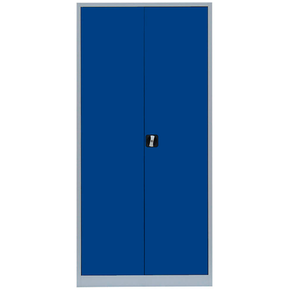 Artikelbild 2 für LÜLLMANN Stahlschrank 530351 enzianblau, lichtgrau 4 Fachböden 92,5 x 50,0 x 195,0 cm, aufgebaut, 1 St., Artikelnummer 182697