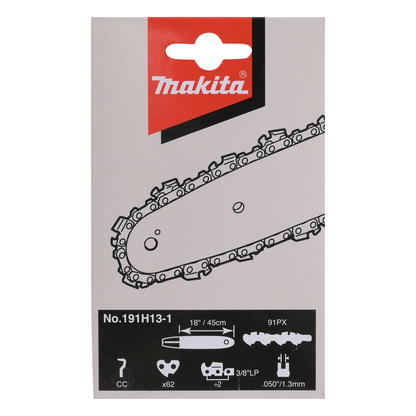 Artikelbild für makita 91PX, 191H13-1 Sägekette 45,0 cm, 3/8 Zoll, 1,3 cm, Artikelnummer 495687