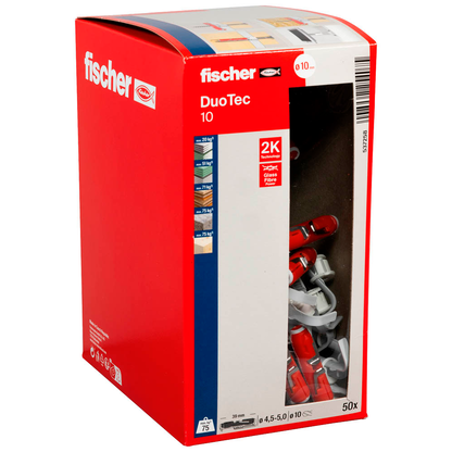 Artikelbild für fischer DuoTec 10 537258 Universaldübel Ø 10 mm x 50 mm, 50 St., Artikelnummer 479929