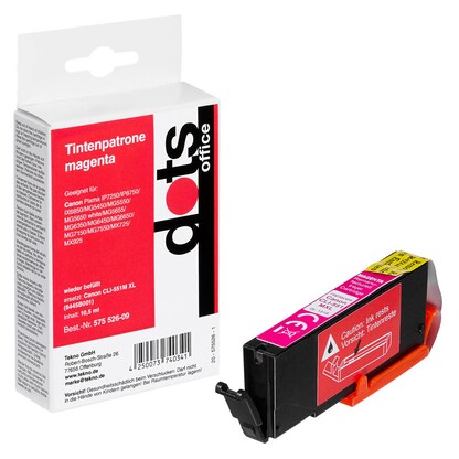 Artikelbild für dots magenta Druckerpatrone kompatibel zu Canon CLI-551 XL M, Artikelnummer 575526