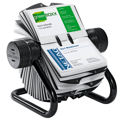 Artikelbild für DURABLE Visitenkarten-Rollkartei Visifix schwarz, für 560 Visitenkarten, Artikelnummer 134486