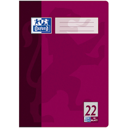 Artikelbild 2 für OXFORD Schulheft Lineatur 22 kariert DIN A4 ohne Rand, 16 Blatt, 1 St., Artikelnummer 625319
