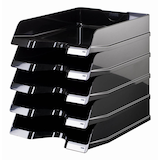 Artikelbild 1 für HAN Briefablagen VIVA schwarz DIN A4, 5 St., Artikelnummer 348599