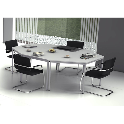 Artikelbild 5 für HAMMERBACHER Mehrzwecktisch lichtgrau rechteckig, Vierkantrohr grau, 160,0 x 80,0 x 72,0 cm, Artikelnummer 528869