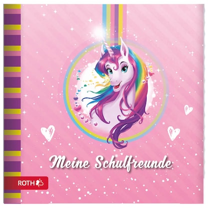 Artikelbild 2 für ROTH Freundebuch Einhornportrait ca. DIN A4 liniert, rosa Hardcover 64 Seiten, 1 St., Artikelnummer 580924