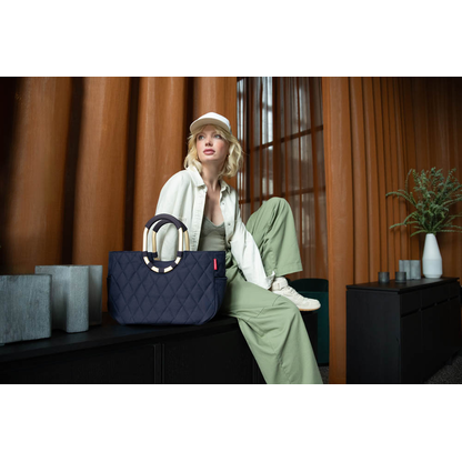 Artikelbild 6 für reisenthel® Einkaufskorb loopshopper M Kunstfaser frame rhombus midnight gold, Artikelnummer 571374