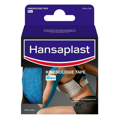 Artikelbild für Hansaplast Tape KINESIOLOGIE 48393 blau 5,0 cm x 5,0 m, 1 St., Artikelnummer 577417