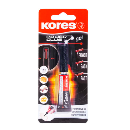 Artikelbild für Kores® Powerglue Gel Sekundenkleber 3,0 g, 1 St., Artikelnummer 766539