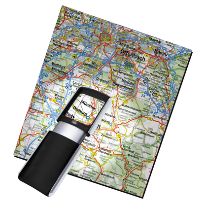 Artikelbild 2 für WEDO Lupe schwarz 3-fach, Ø 13,3 cm, Artikelnummer 564482