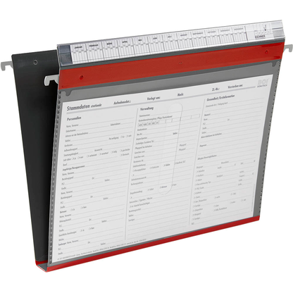Artikelbild für BOI Patienten-Dokumentations-Hängemappe 4-Ringe PMH4R rot Boden: 2,5 cm, 1 St., Artikelnummer 666903