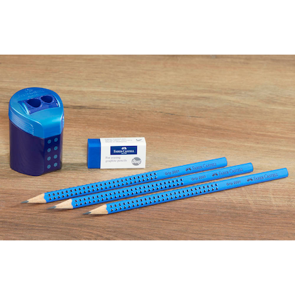 Artikelbild 7 für FABER-CASTELL GRIP 2001 Bleistift-Set B blau, 1 Set, Artikelnummer 278188