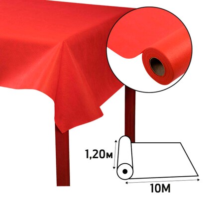 Artikelbild 3 für PROnappe Tischdecke rot 1,2 x 10,0 m, 4 Rollen, Artikelnummer 365439