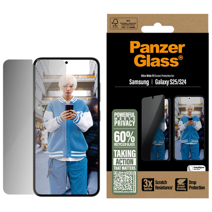 Artikelbild für PanzerGlass™ Display-Schutzglas für Samsung Galaxy S25, Artikelnummer 525091
