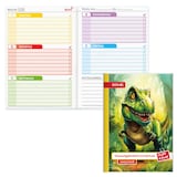 Artikelbild 1 für ROTH Hausaufgabenheft T-Rex Klipp & Klar liniert DIN A5 ohne Rand, 96 Blatt, 1 St., Artikelnummer 580599