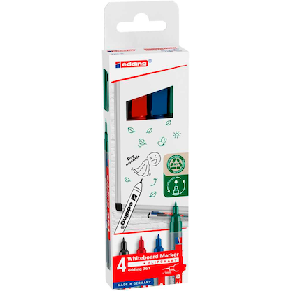 Artikelbild 2 für edding 361 Whiteboard-Marker farbsortiert 1,0 mm, 4 St., Artikelnummer 269443