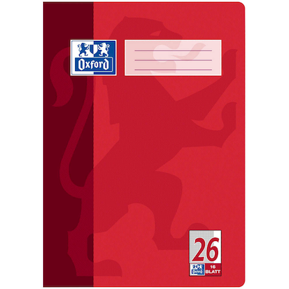 Artikelbild 2 für OXFORD Schulheft Lineatur 26 kariert DIN A4 Außenrand, 16 Blatt, 1 St., Artikelnummer 625582