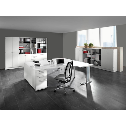 Artikelbild 4 für HAMMERBACHER Aktenregal 6500 weiß 80,0 x 40,0 x 127,0 cm, 1 St., Artikelnummer 867270