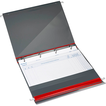 Artikelbild 4 für BOI Patienten-Dokumentations-Hängemappe 4-Ringe PMH4R rot Boden: 2,5 cm, 1 St., Artikelnummer 666903