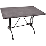 Artikelbild 1 für Garden Pleasure MORENA Bistrotisch rechteckig Spanplatte dunkelgrau 110,0 x 70,0 x 74,0 cm, 1 St., Artikelnummer 707061