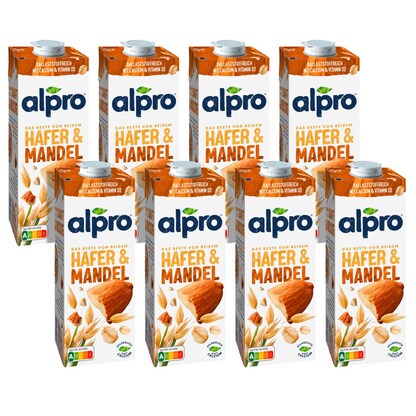Artikelbild für alpro® Hafer & Mandel Hafer-Mandeldrink 8x 1,0 l, Artikelnummer 873523