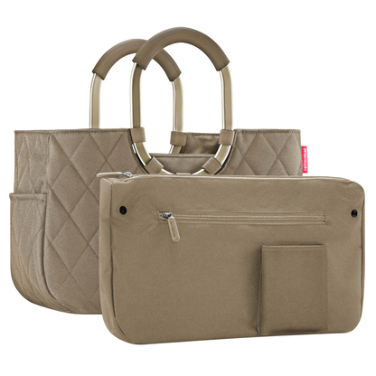 Artikelbild für reisenthel® Einkaufskorb loopshopper M Kunstfaser frame rhombus olive, Artikelnummer 571343