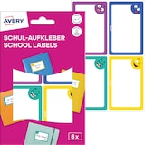 Artikelbild 1 für AVERY Zweckform Schuletiketten Gesichter, farblich sortiert, 8 Etiketten, Artikelnummer 588317