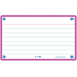 Artikelbild 1 für OXFORD Karteikarten FLASH 2.0 DIN A7 weiß, lila liniert, 80 St., Artikelnummer 371488