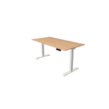Artikelbild 1 für Kerkmann Move 1 stable elektrisch höhenverstellbarer Schreibtisch eiche hell rechteckig, T-Fuß-Gestell weiß 160,0 x 80,0 cm, Artikelnummer 750358