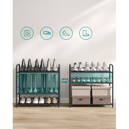 Artikelbild 7 für SONGMICS Schuhregal schwarz 68,5 x 27,5 x 65,0 cm, 1 St., Artikelnummer 760149