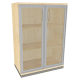 Artikelbild 1 für fm Aktenschrank Sidney, 4260267329337 königsahorn, Acrylglas klar 2 Fachböden 80,0 x 44,2 x 113,3 cm, Artikelnummer 372132