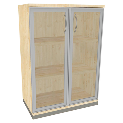 Artikelbild für fm Aktenschrank Sidney, 4260267329337 königsahorn, Acrylglas klar 2 Fachböden 80,0 x 44,2 x 113,3 cm, Artikelnummer 372132