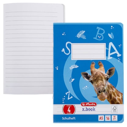 Artikelbild für herlitz Schulheft x.book Lineatur 4 liniert DIN A5 ohne Rand, 16 Blatt, 1 St., Artikelnummer 891842