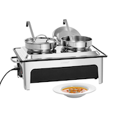 Artikelbild 1 für Bartscher Suppenstation silber 2x 4 l 2200 W, Artikelnummer 424719