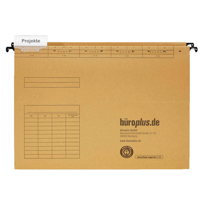 Artikelbild 2 für büroplus Hängemappen braun, 25 St., Artikelnummer 148585