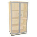 Artikelbild 1 für fm Aktenschrank Sidney, 4260267329344 königsahorn, Acrylglas klar 3 Fachböden 80,0 x 44,2 x 151,7 cm, Artikelnummer 372153